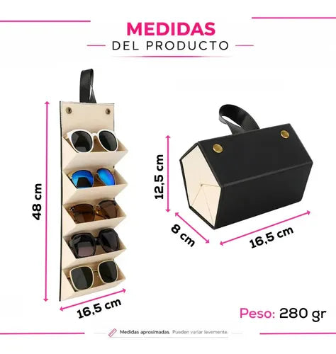 ORGANIZADOR DE LENTES (CAPACIDAD PARA 5 LENTES